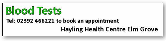 Hayling Island Blood Test