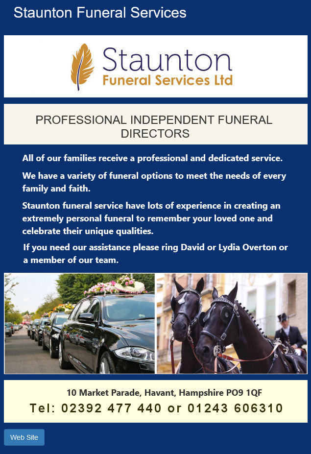 Hampshire family funerals